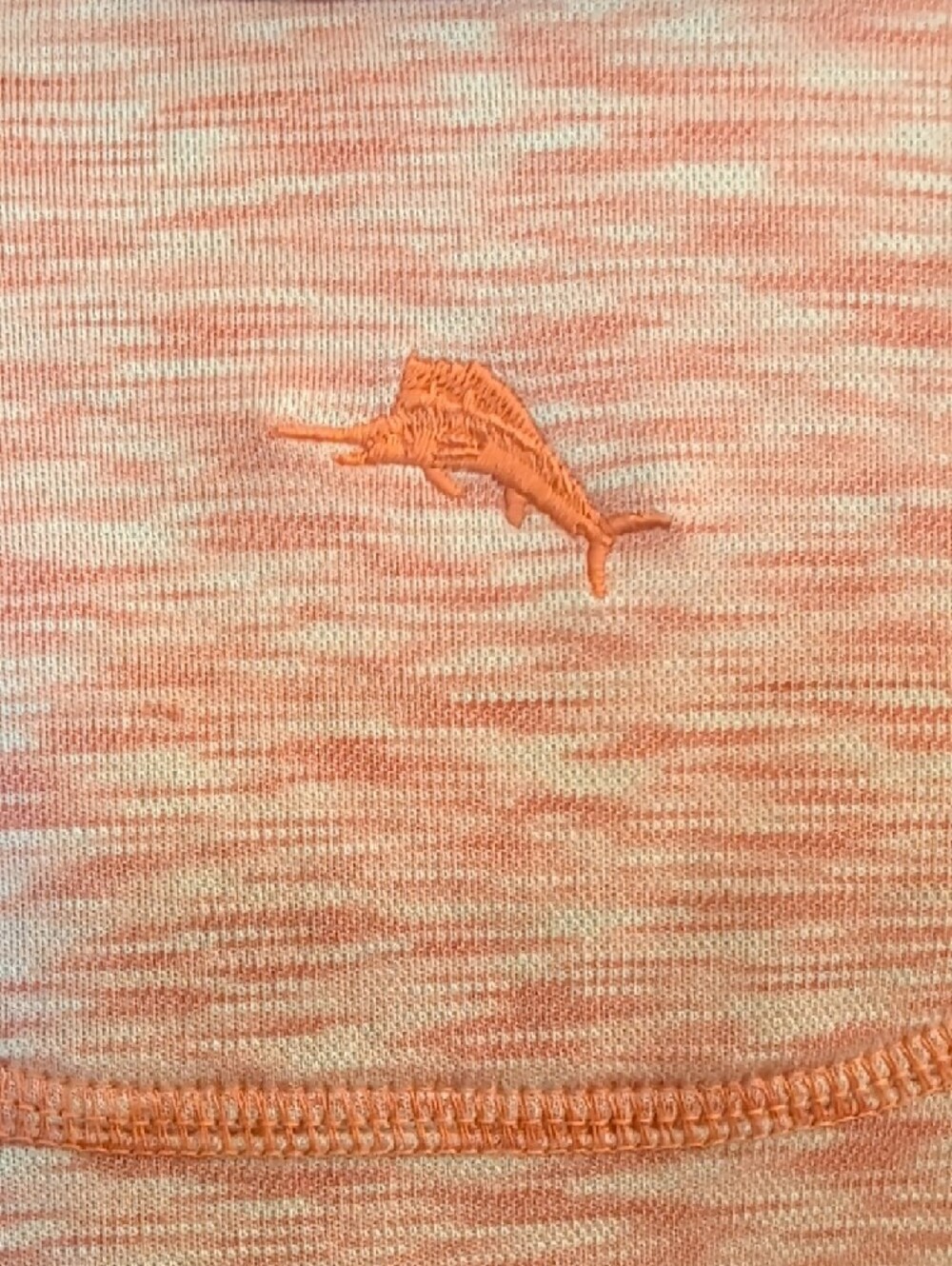Tommy Bahama Coral Polo Shirt Men XL Supima Cotton Blend Short Sleeve Heathered - Picture 4 of 7